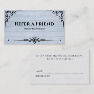 Tarjeta De Recomendación Negocio Moderno Recomienda un Amigo Profesional