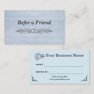 Tarjeta De Recomendación Negocios Modernos Referir un Amigo Profesional