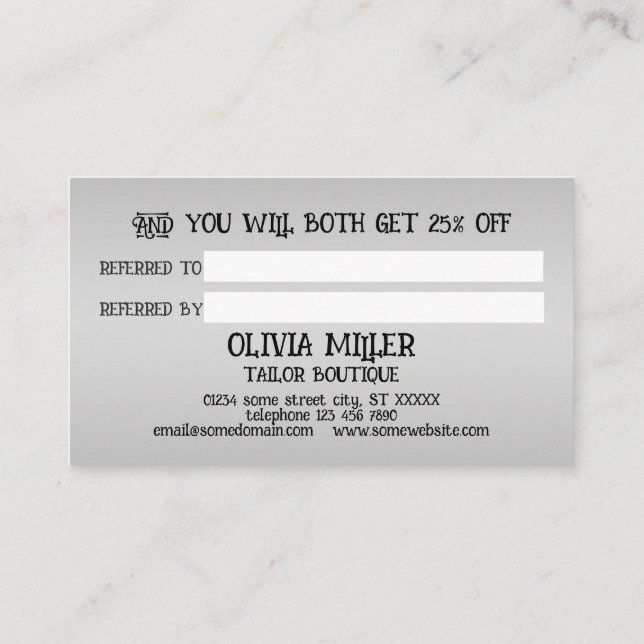 Tarjeta De Recomendación Noche de Halloween con casa embrujada, murciélagos (Reverso)