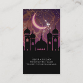 Tarjeta De Recomendación Noches árabes marroquíes orientales Recomienda a u