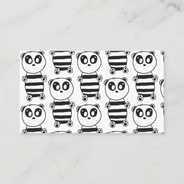 Tarjeta De Recomendación Panda Kids (Anverso)