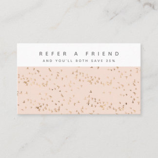 Tarjeta De Recomendación Peach Rubor simple y personalizada