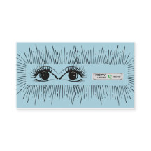Pestañas Bonitas Ojo Ilustrativo Moderno Azul Mini