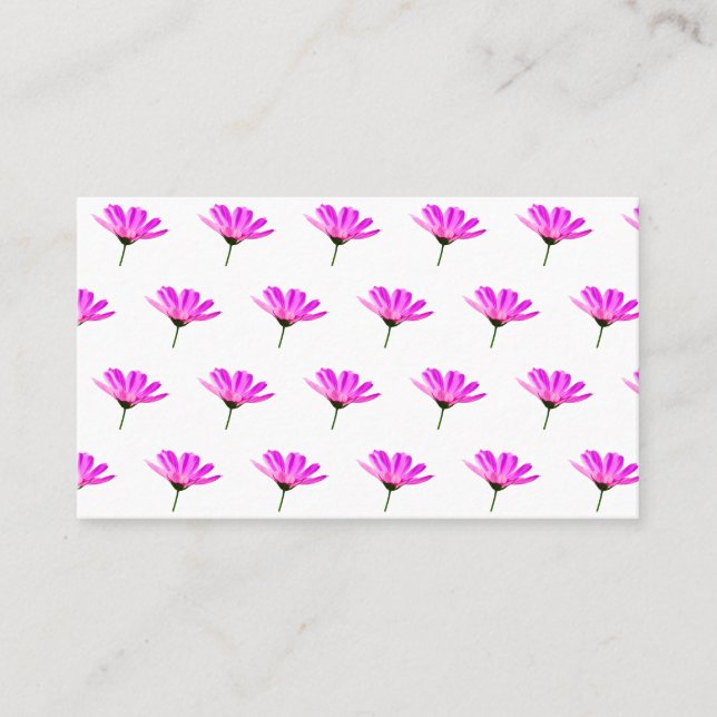 Tarjeta De Recomendación Pink Daisy (Anverso)