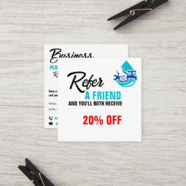 Tarjeta De Recomendación Plumbing Service Water Drop Logo Plumber Business