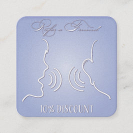 Tarjeta De Recomendación Premium Pearlescent 10% de descuento para usted y 
