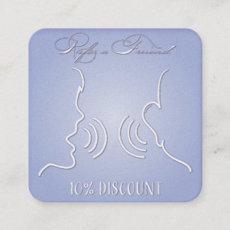 Tarjeta De Recomendación Premium Pearlescent 10% de descuento para usted y 