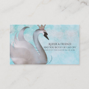 Tarjeta De Recomendación Princesa Cisne Cuento de Hadas Recomienda a un Ami
