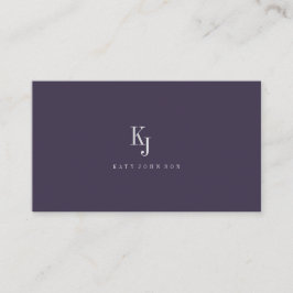 Tarjeta De Recomendación Professional elegant monogram simple Business