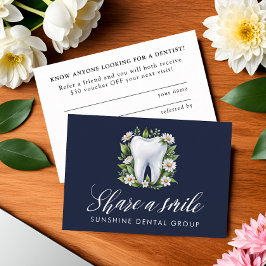 Tarjeta De Recomendación Programa de referencia dental para compartir una a