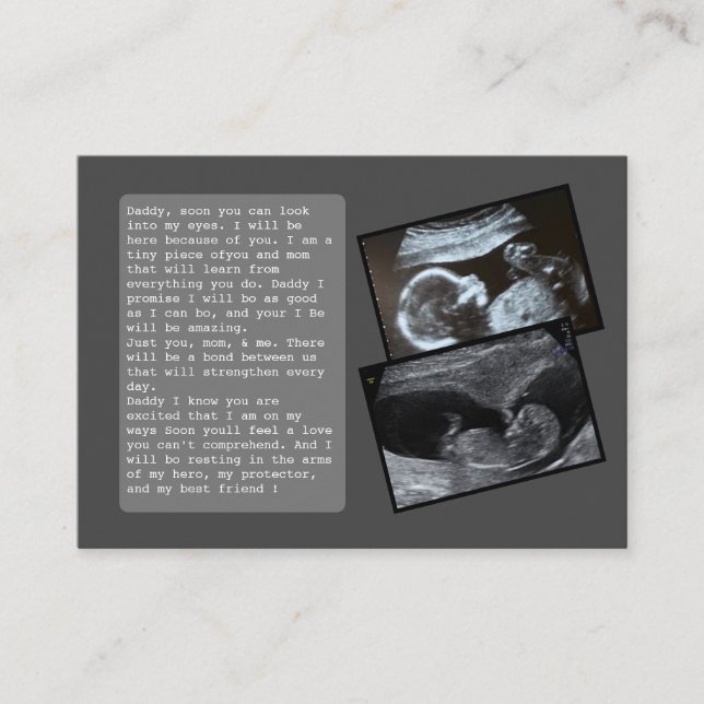 Tarjeta De Recomendación Promocionar a papá de bulto a papá: El gracioso pa (Anverso)