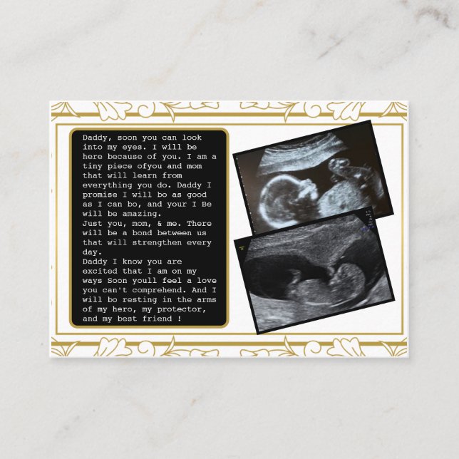 Tarjeta De Recomendación Promocionar a papá de bulto a papá: El gracioso pa (Anverso)