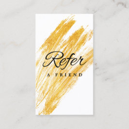 Tarjeta De Recomendación Purpurina elegante moderno de olas