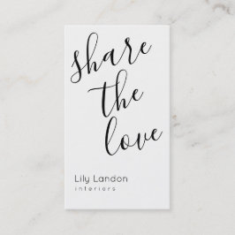 Tarjeta De Recomendación Referencia moderna en blanco y negro