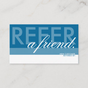 Tarjeta De Recomendación refiera a un amigo sobrepuesto