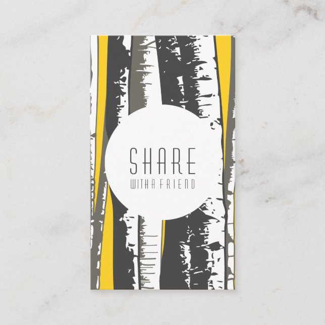 Tarjeta De Recomendación remitir a un amigo aspen (Anverso)