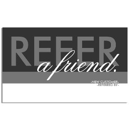 Tarjeta De Recomendación remitir un superpuesto de amigo