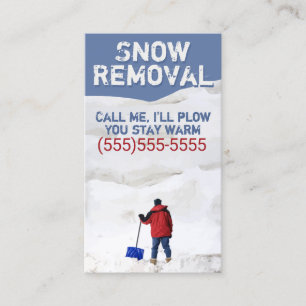 Tarjeta De Recomendación Retiro Business.Customizable de la nieve