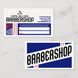 Tarjeta De Recomendación retro barbershop remitir a un amigo