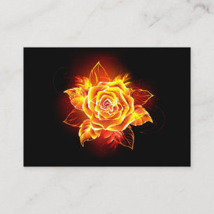 Tarjeta De Recomendación Rosa de incendios en auge