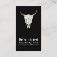 Rústico Boho Bohemiaco Vaca Toro Recomienda un Ami