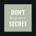 Tarjeta De Recomendación Sage Funny no me hagas un Minimalista secreto<br><div class="desc">Sage Funny no me guarden una tarjeta de remisión Minimalista secreta</div>