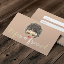 Tarjeta de recomendación | Salón de belleza natura