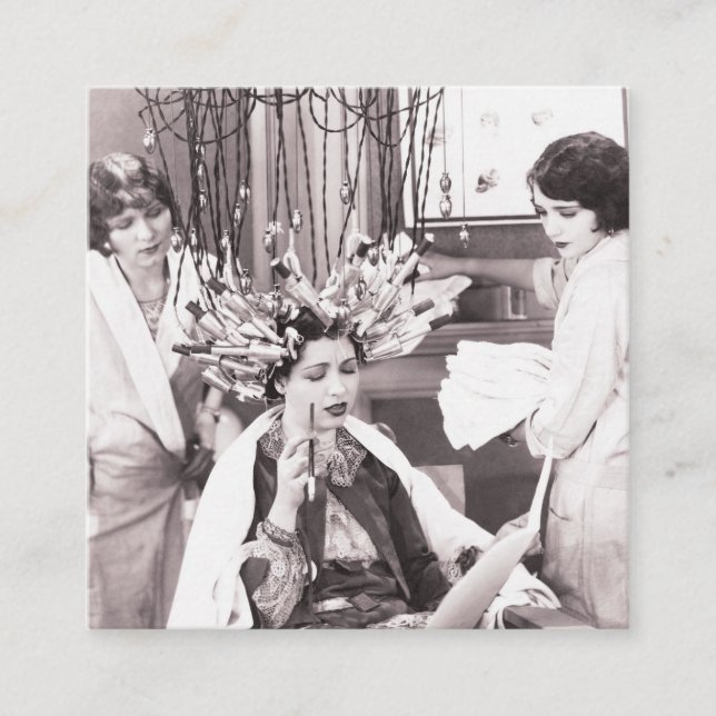 Tarjeta De Recomendación Salón del aire del retro Fun (Anverso)