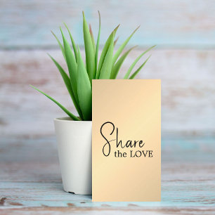 Tarjeta De Recomendación Salón negro dorado falso simple y elegante