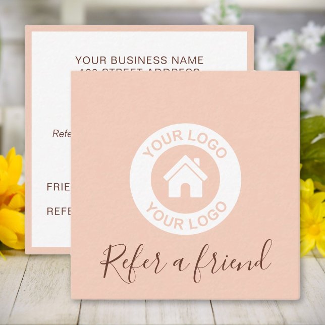 Tarjeta De Recomendación Sencilla y elegante piel rosa (Subido por el creador)