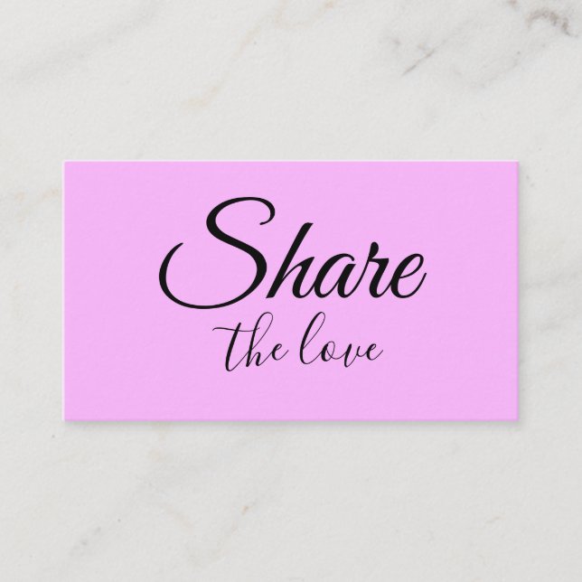 Tarjeta De Recomendación SIMPLE MINIMAL agregue su dirección de nombre para (Anverso)