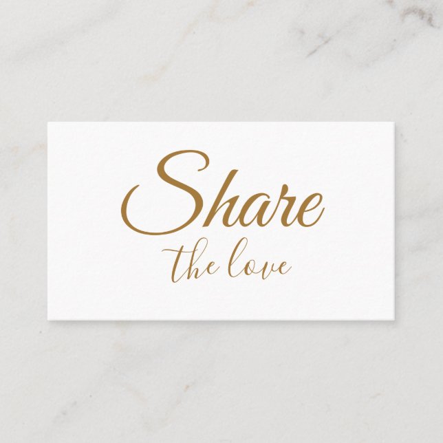 Tarjeta De Recomendación SIMPLE MINIMAL agregue su dirección de nombre para (Anverso)