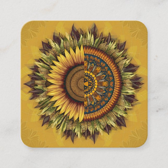 Tarjeta De Recomendación Sunflowers culturales: Belleza entretejida (Anverso)