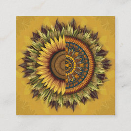 Tarjeta De Recomendación Sunflowers culturales: Belleza entretejida