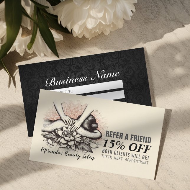 Tarjeta De Recomendación Terapia Masajista Manos Curadoras Energía Spa Well (Subido por el creador)