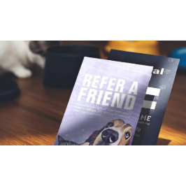 Tarjeta De Recomendación Tienda de alimentos de salón de baño para mascotas