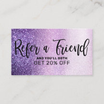 Tipografía violeta Lilac púrpura triple Purpurina