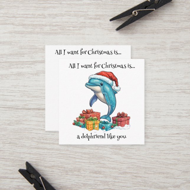 Tarjeta De Recomendación todo lo que quiero para navidades es... (Anverso/Reverso In Situ)