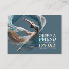 Tarjeta De Recomendación Vuelo aéreo Aire Yoga Instructor Pilates Fitness