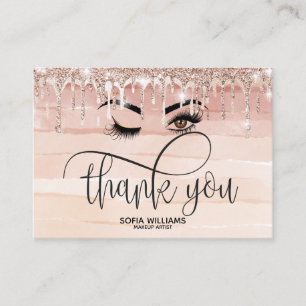 Tarjeta De Recomendación Wink Beautiful Brown Eye with Gold Crown Afcare