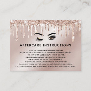 Tarjeta De Recomendación Wink Beautiful Brown Eye with Gold Crown Afcare