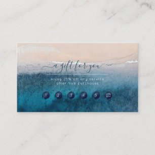 Tarjeta de recompensa PixDezines Deep Blue Sea Bea