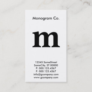 tarjeta de recompensas de fidelización de monogram
