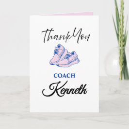 Tarjeta de reconocimiento de entrenador de seguimi