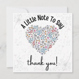 Tarjeta de reconocimiento de profesores de música