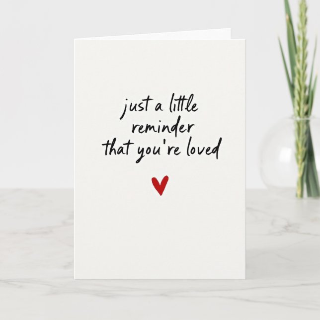 Tarjeta de Recordatorio de Amor (Anverso)
