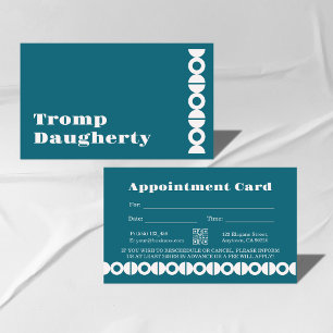 Tarjeta de Recordatorio de Cita Empresarial Editab