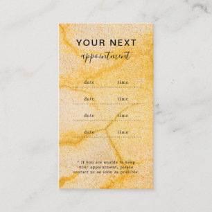 Tarjeta de Recordatorio de Cita para Salón de Bell
