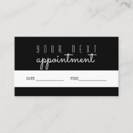 Tarjeta de recordatorio de cita Su próxima visita