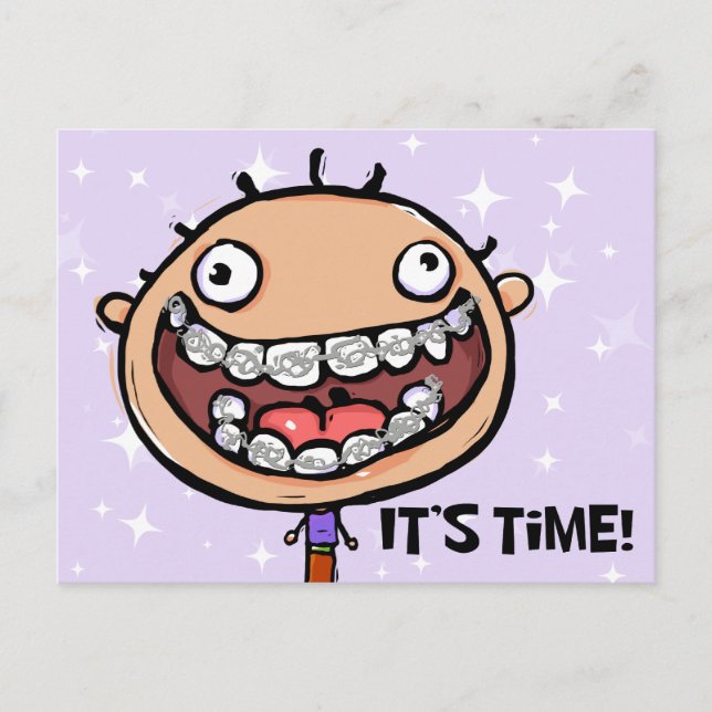 Tarjeta de recordatorio de citas de oficina ortodo (Anverso)